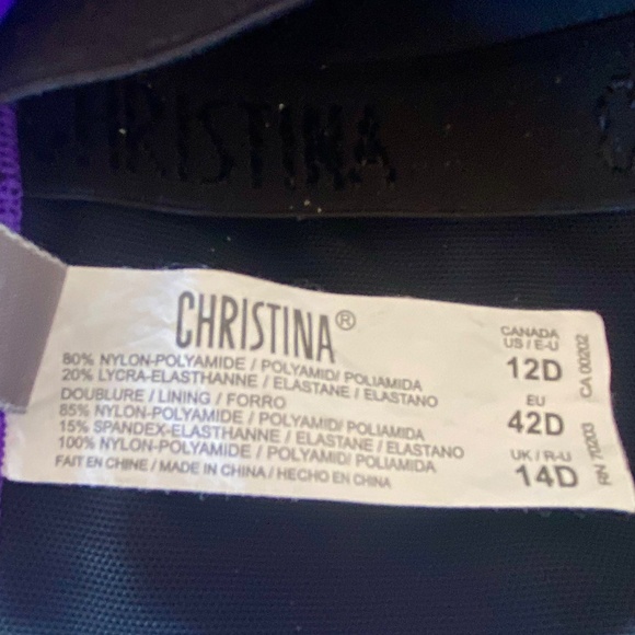 Christina one piece swimsuit, size 12D - Picture 10 of 10